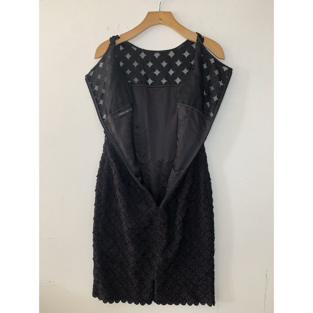 Women's CARMEN Marc Valvo Little Black Dress‎ 4 - Picture 3 of 9